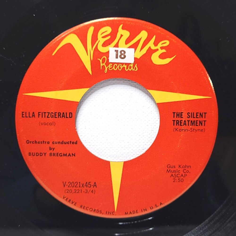 Ella Fitzgerald 45 The Silent Treatment / The Sun Forgot To Shine This Morning